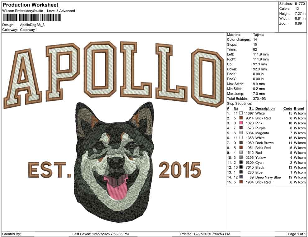 Apollo Dog B