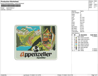Tupac-Stickerei