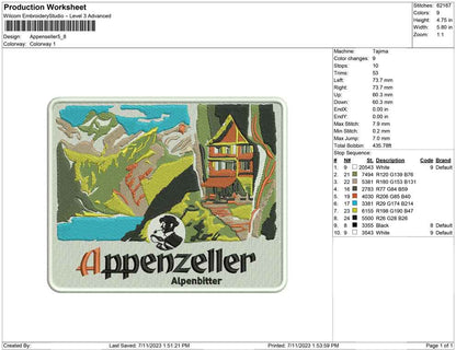 Tupac-Stickerei