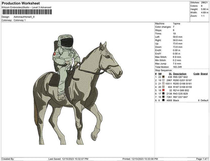 astronaut Horse