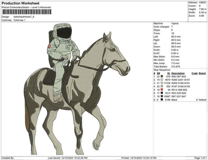 astronaut Horse