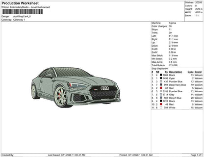 Audi Grey Car