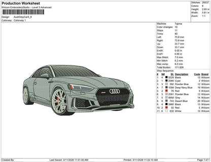 Audi Grey Car