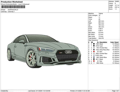 Audi Grey Car