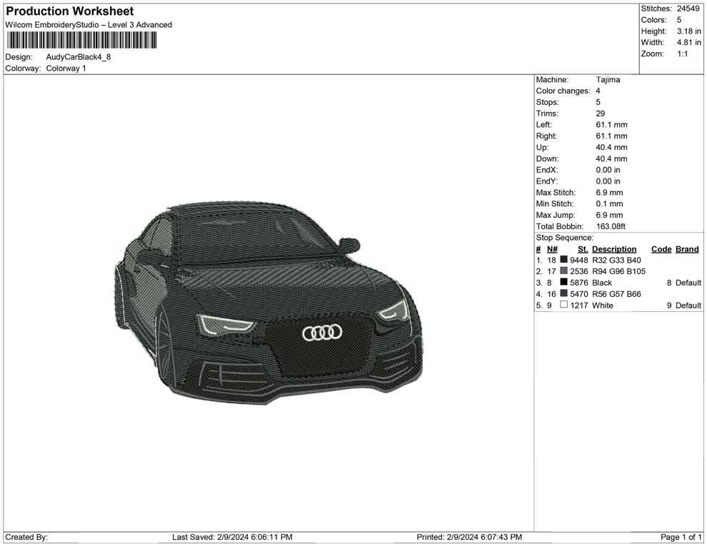 Audi Car Black