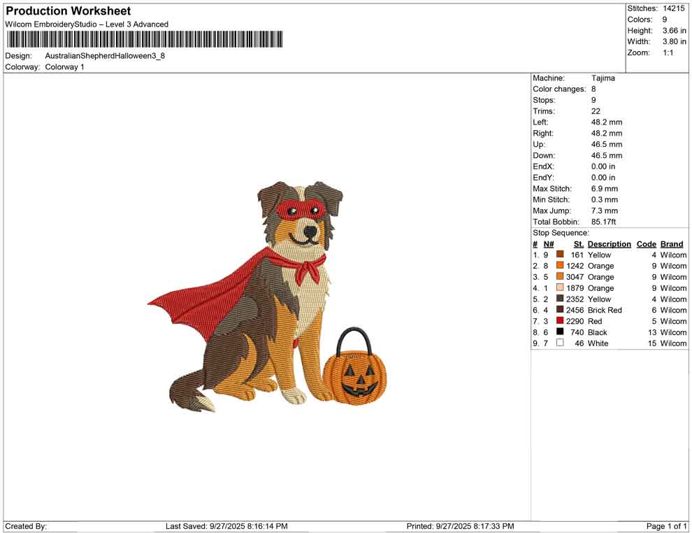 Australian Shepherd Halloween