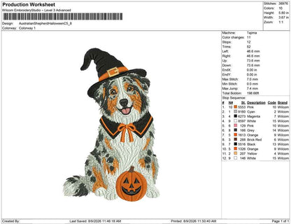 Australian Shepherd Halloween C