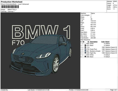 BMW 1 F70