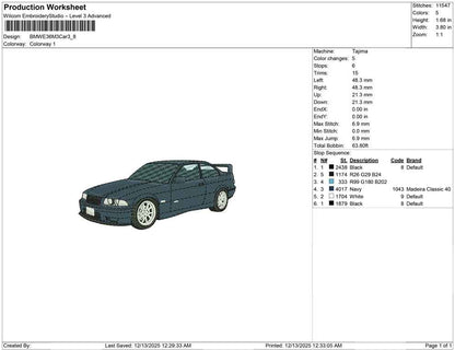 BMW E36 M3 Car