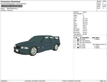 BMW E36 M3 Car