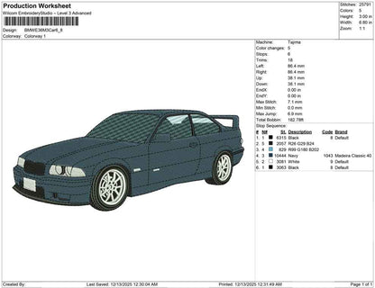 BMW E36 M3 Car