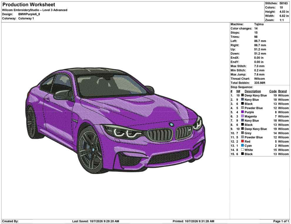 BMW Puple