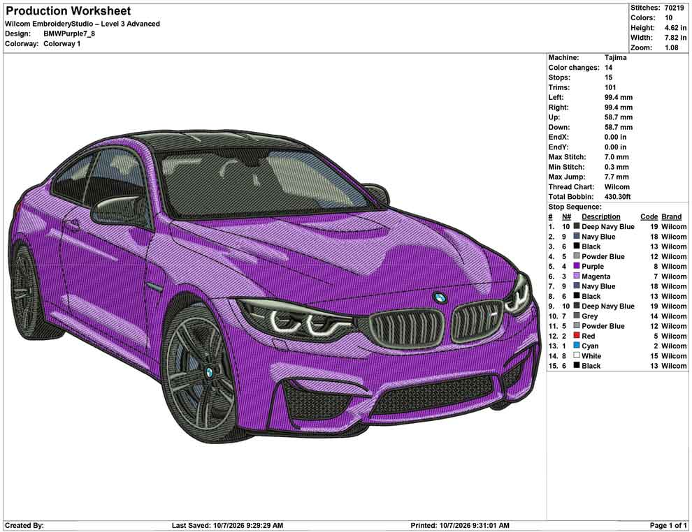 BMW Puple