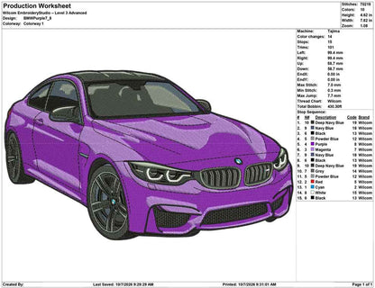BMW Puple