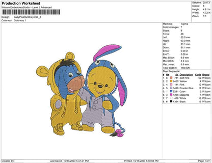 Baby pooh and Eeyore