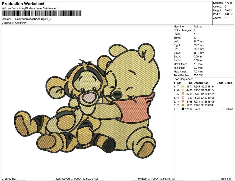 Baby Winnie Pooh And Tiger