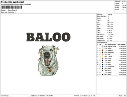 Baloo dog