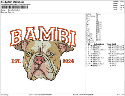 Bambi Bull Dog