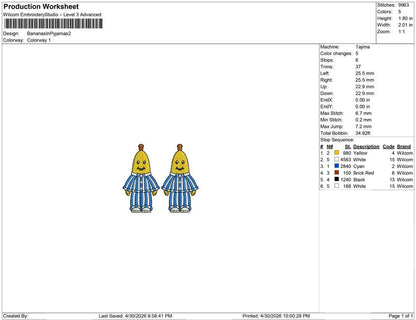 Bananas In Pyjamas