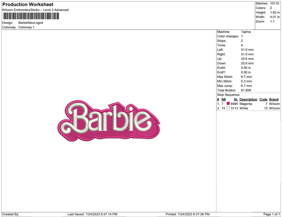 Barbie New Logo