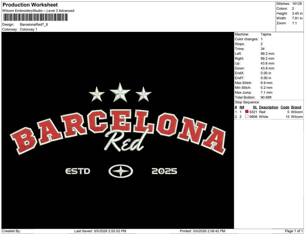 Barcelona Red