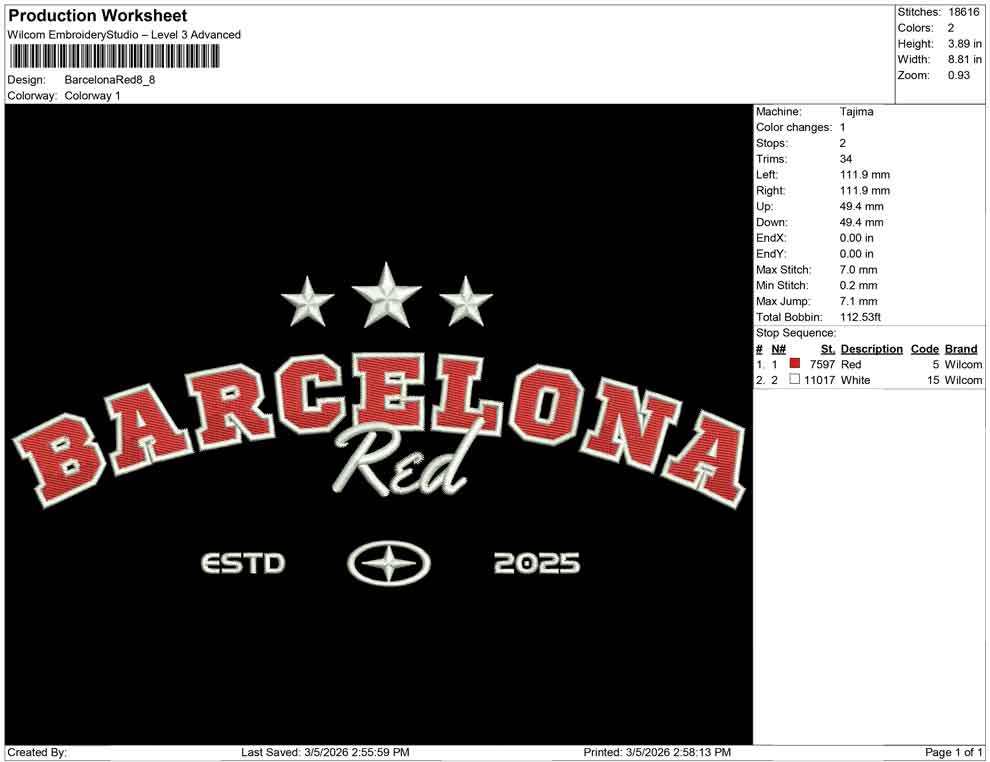 Barcelona Red