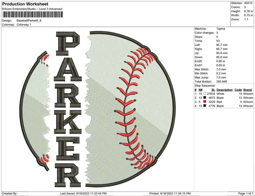 Baseball Parker