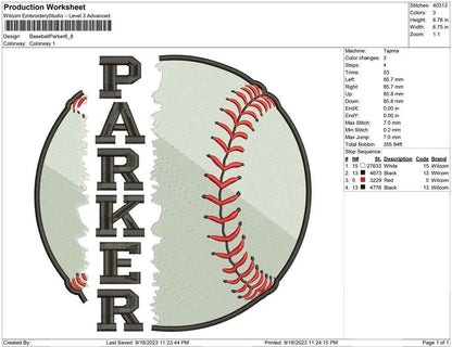 Baseball Parker