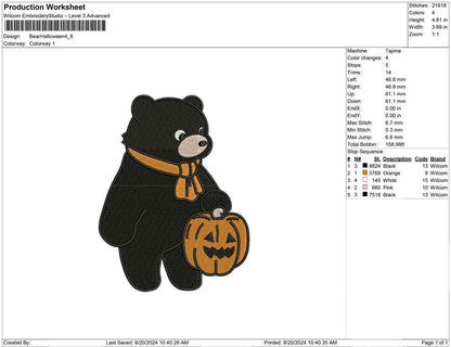 Bear Halloween