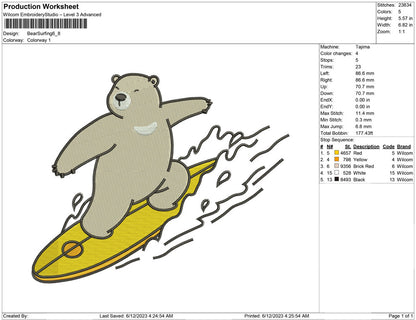 Bear Surfing
