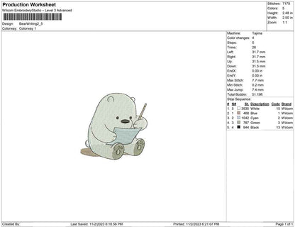 Bear Writing