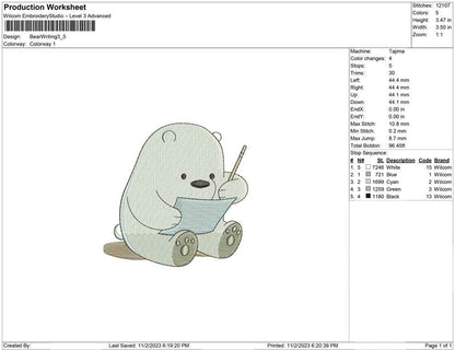 Bear Writing