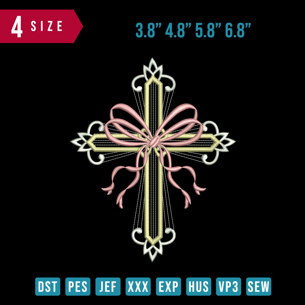 Beautifull Cross Ribbon