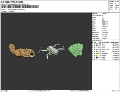 Beaver Drone and money