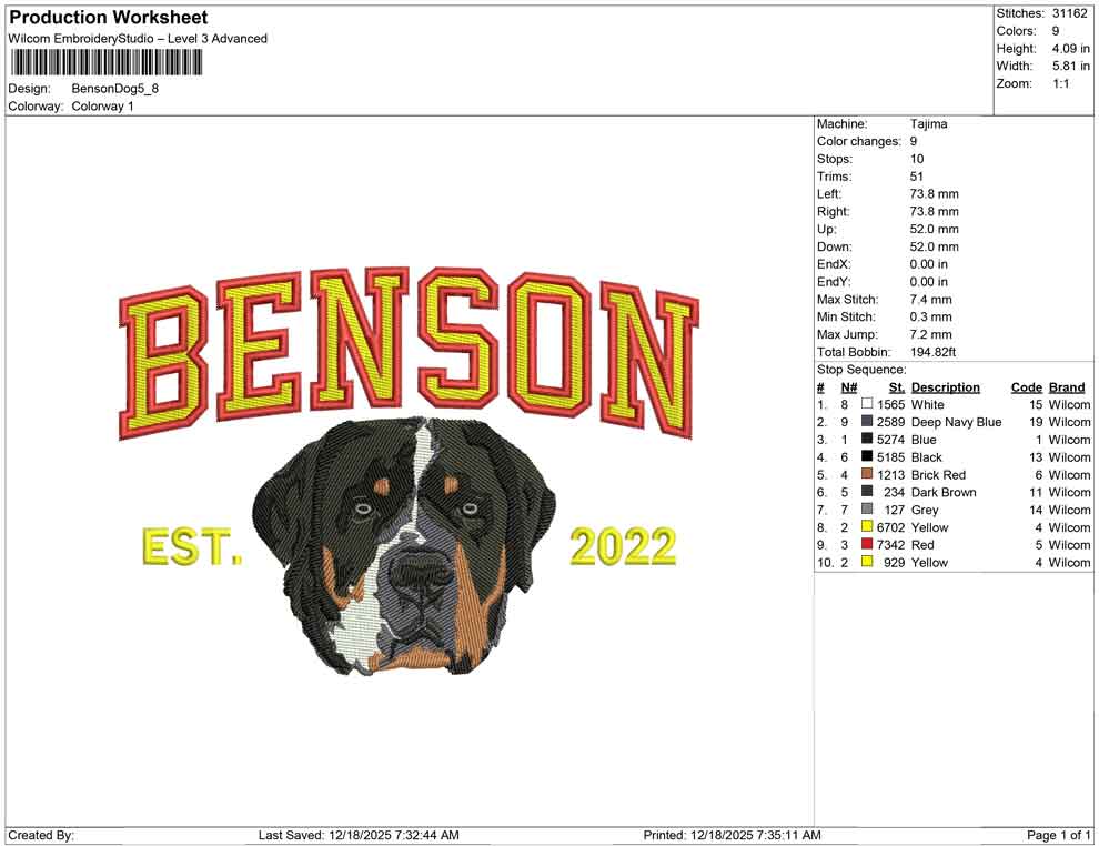 Benson Dog