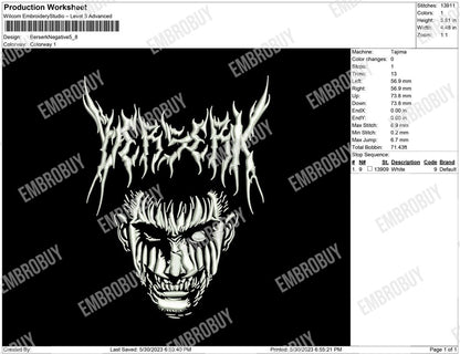 Berserk negative