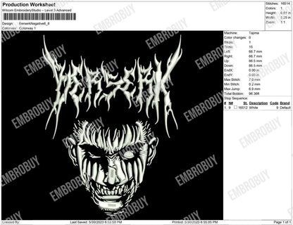 Berserk negative