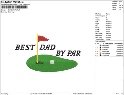Best Dad By Par