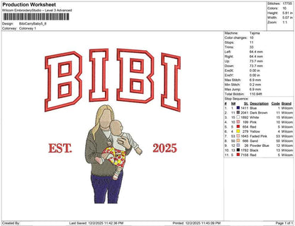 Bibi carry baby