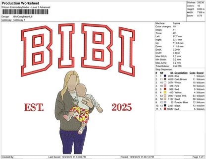 Bibi carry baby