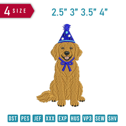 Birthday Golden Retriever