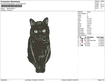 Black Cat Sit