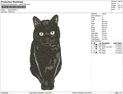Black Cat Sit