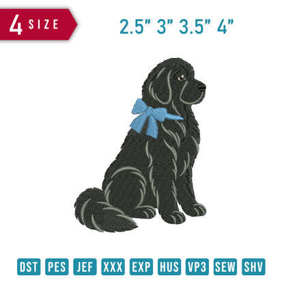 Black Newfoundland Blue Bow