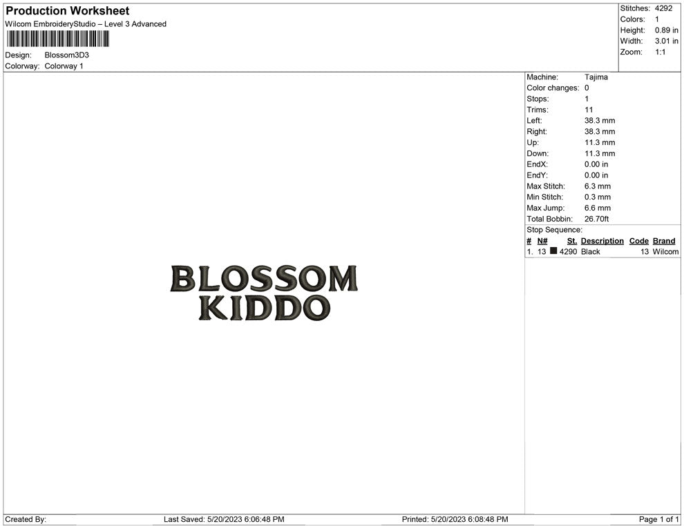 Blossom 3D