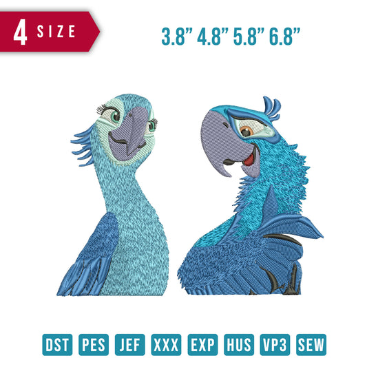 Blue and Jewel Birds