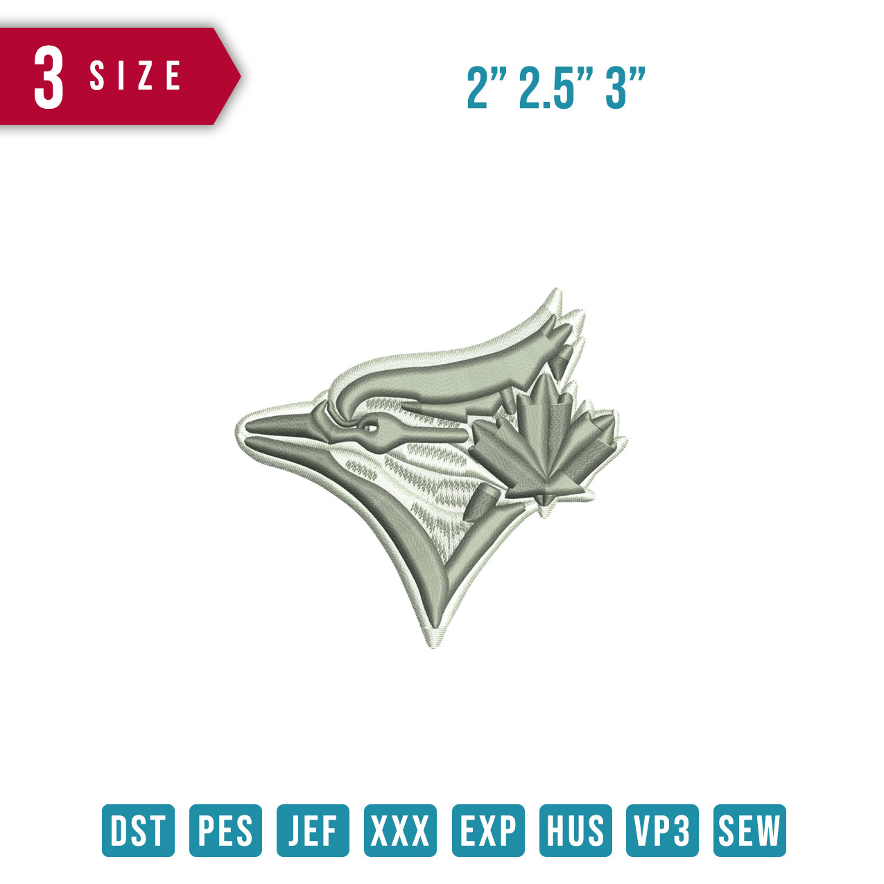 Blue Jays Logo 3D  Puff