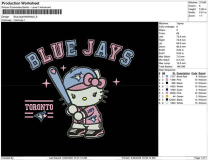 Blue Jays Hello Kitty