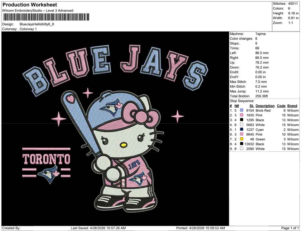 Blue Jays Hello Kitty