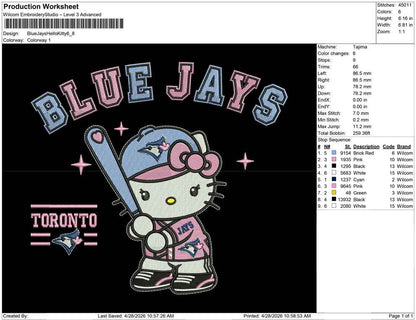 Blue Jays Hello Kitty